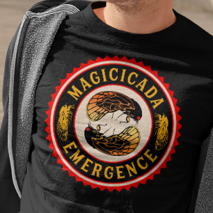 Camiseta Cicadas Magicicada Emergencia Graciosa Retro