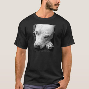 Camiseta cicatriz de harry potter perro pit bull blanco