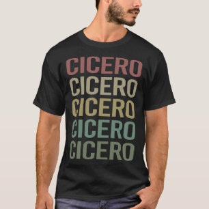 Camiseta Cicerón de texto colorido