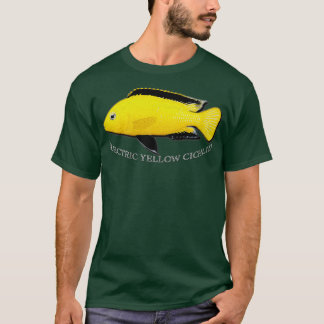 Camiseta Cichlid amarillo eléctrico