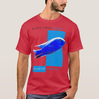 Camiseta Cichlid azul eléctrico