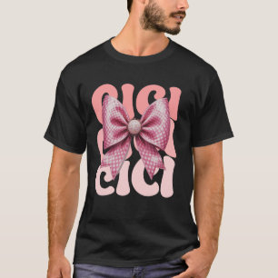 Camiseta Cici Coquette Lazo Rosa Abuela Linda Día de la Mad