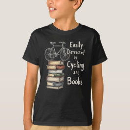 Camiseta Cíclica divertida y los libros son más que una cit
