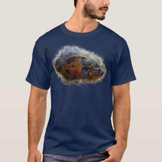 Camiseta Cíclico de pavo real Astronotus ocellatus
