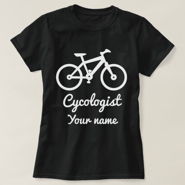 Camiseta Cíclico Lover Cycologist regalo personalizado grac (Diseño del anverso)