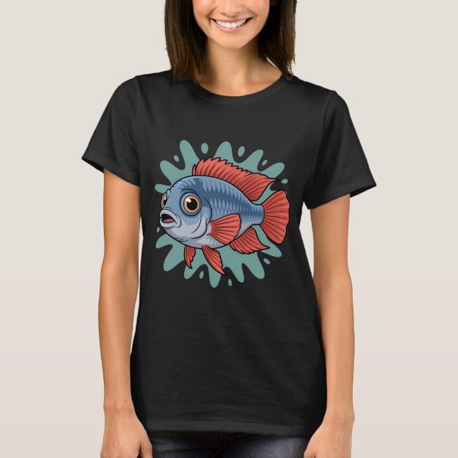 Camiseta Cíclido africano (Anverso)