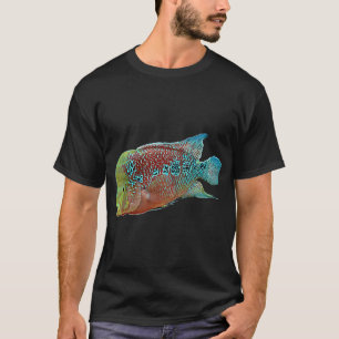 Camiseta Cíclido Flowerhorn pez de acuario de agua dulce