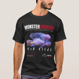 Camiseta Cíclidos Monstruo Pareja de Cria Vieja Cíclido 