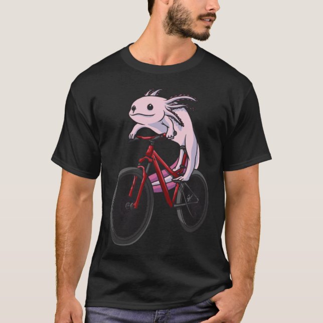 Camiseta Ciclismo Axolotl Bicicleta para mujeres hombres ni (Anverso)