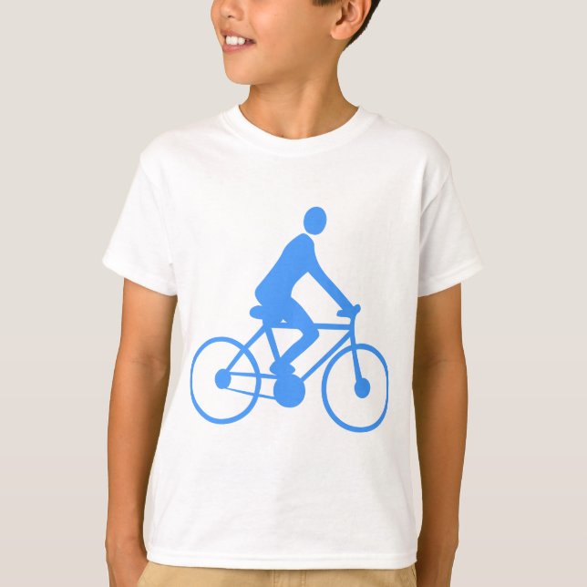 Camiseta Ciclismo - Azul bebé (Anverso)