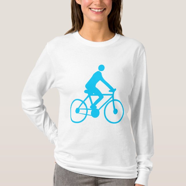 Camiseta Ciclismo - Azul cielo (Anverso)