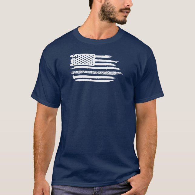 Camiseta Ciclismo con bandera de Estados Unidos (Anverso)