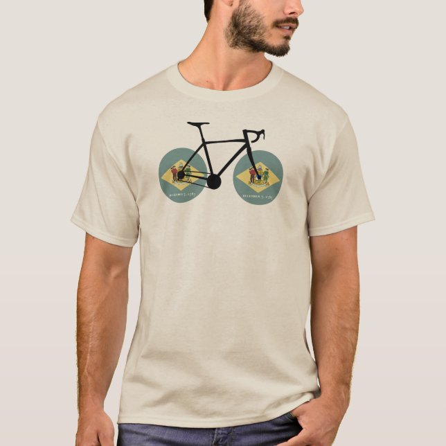 Camiseta Ciclismo de bandera de Delaware (Anverso)
