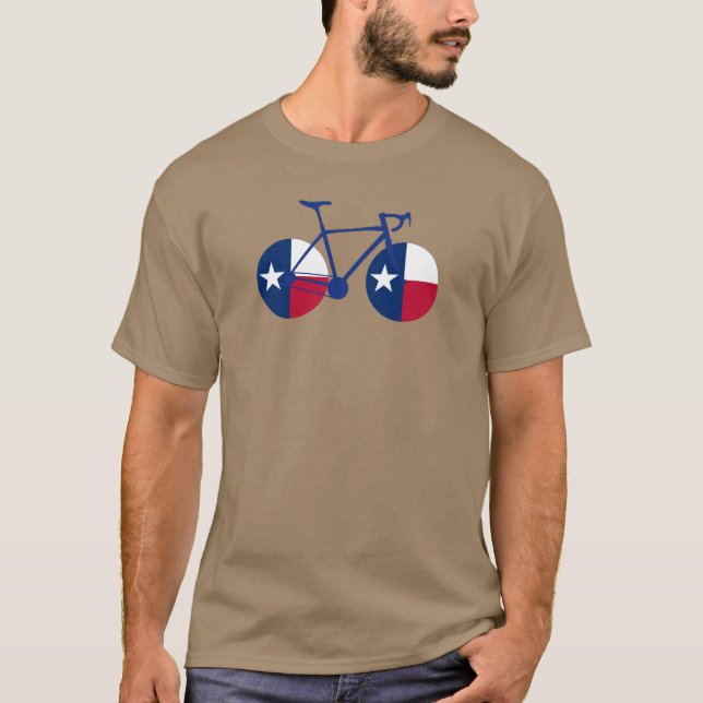 Camiseta Ciclismo de bandera de Texas (Anverso)