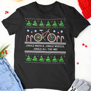 Camiseta Ciclismo de bastón de caramelo de Navidad