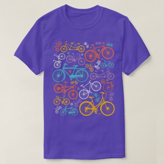 Camiseta Ciclismo de bicicleta de Ilustracion colorido (Diseño del anverso)
