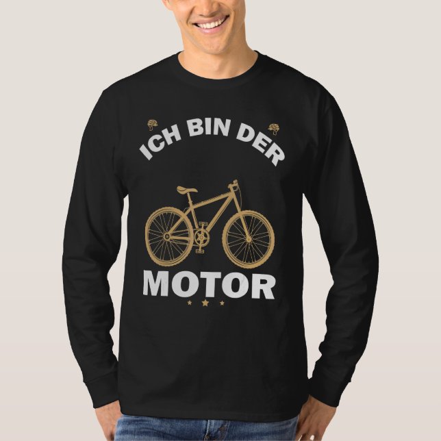Camiseta Ciclismo De Bicicleta Mtb Ich Bin Der Motor Mounta (Anverso)