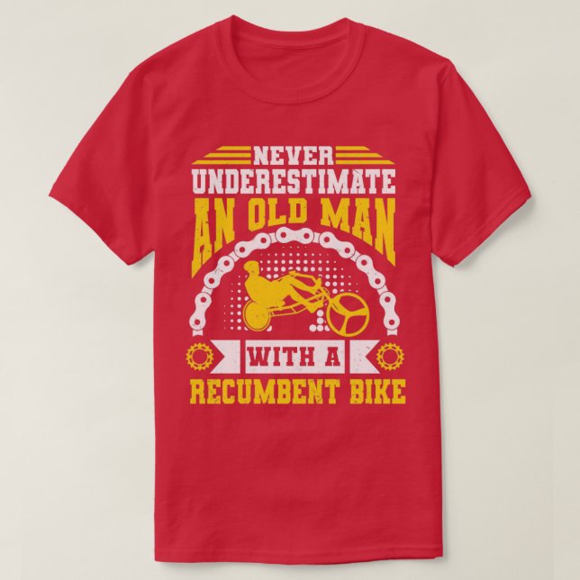 Camiseta Ciclismo de ciclismo Recumbent 12 (Diseño del anverso)