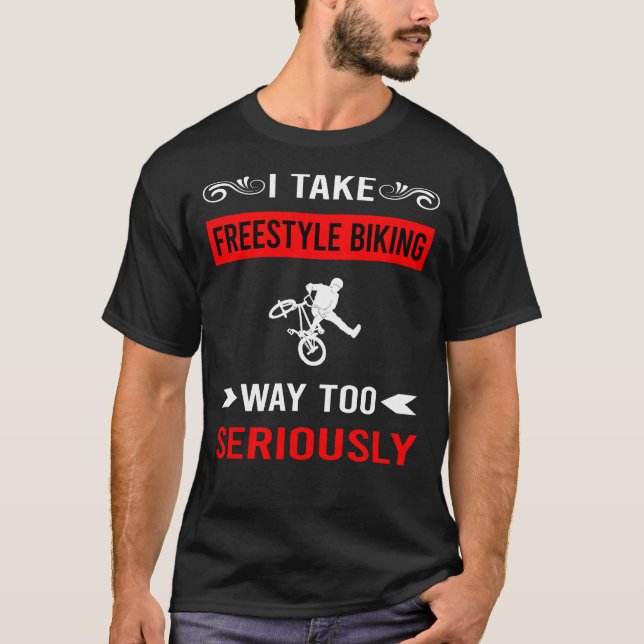 Camiseta Ciclismo de estilo libre en serio (Anverso)