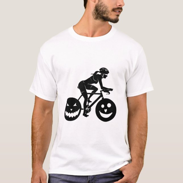 Camiseta Ciclismo de Halloween (Anverso)