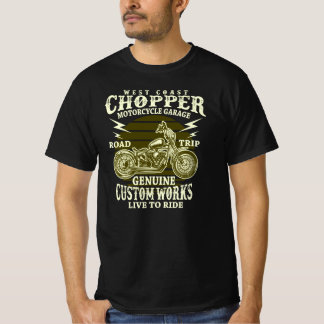Camiseta Ciclismo de la costa oeste chopper motocicleta via