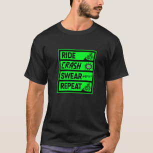 Camiseta Ciclismo De Montaña Choque Barrido Repetir Mtb Baj