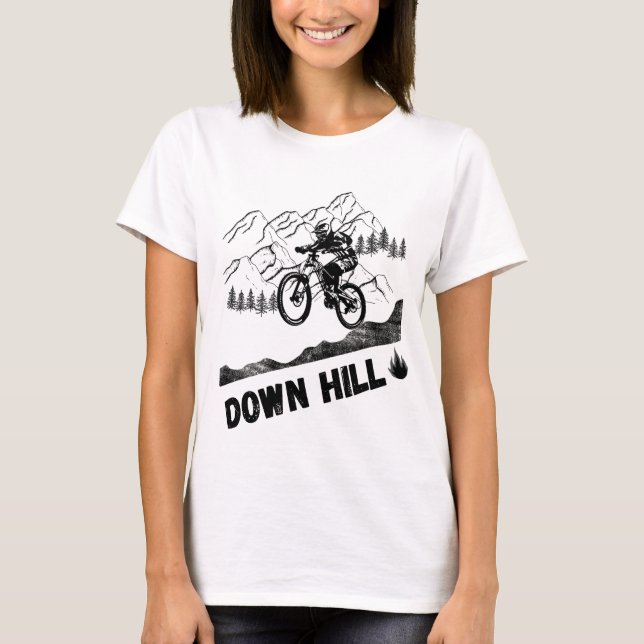Camiseta Ciclismo de montaña cuesta abajo (Anverso)