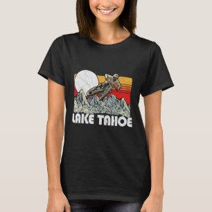 Camiseta Ciclismo de montaña en Lake Tahoe con vibra retro 