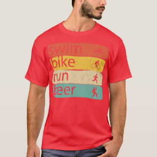 Camiseta Ciclismo De Natación En Curso Triatlón Bañera En B