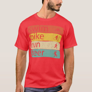 Camiseta Ciclismo De Natación En Curso Triatlón Bañera En B