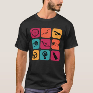 Camiseta Ciclismo de piezas de bicicleta de época