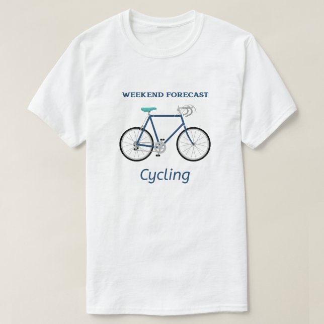 Camiseta Ciclismo de previsión de fin de semana (Diseño del anverso)