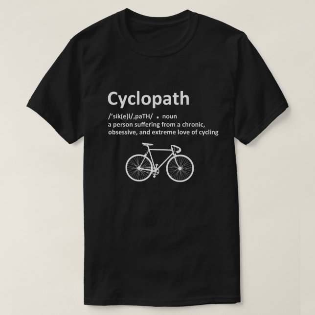 Camiseta Ciclismo divertido para ciclistas y ciclistas (Diseño del anverso)