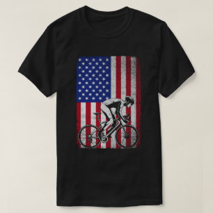 Camiseta Ciclismo En Bicicleta 4 De Julio Bandera Estadouni