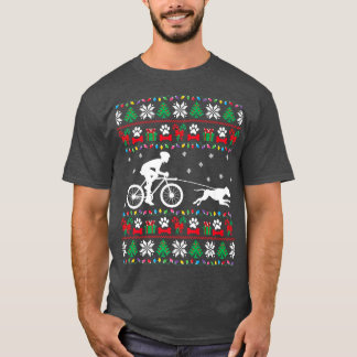 Camiseta Ciclismo En Bicicleta Con Perros Navidades Feo Swe