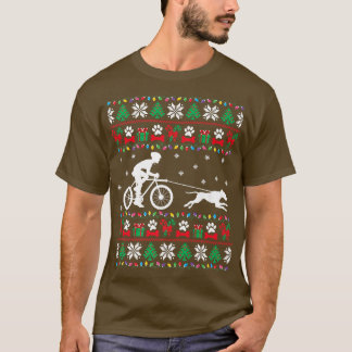 Camiseta Ciclismo En Bicicleta Con Perros Navidades Feo Swe