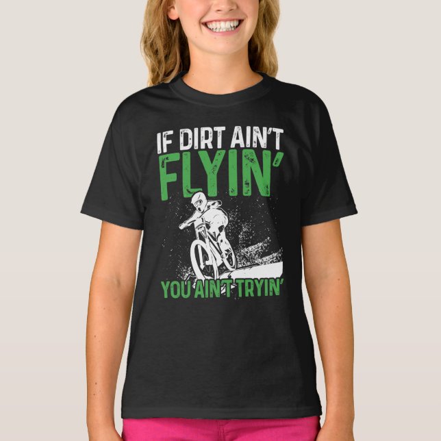 Camiseta Ciclismo en bicicleta de montaña si la pista sucia (Anverso)