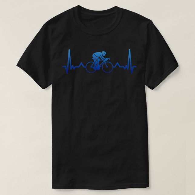 Camiseta Ciclismo en bicicleta Heartbeat Cycle Gift (Diseño del anverso)
