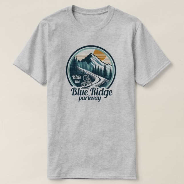 Camiseta Ciclismo En La Autopista Blue Ridge (Diseño del anverso)
