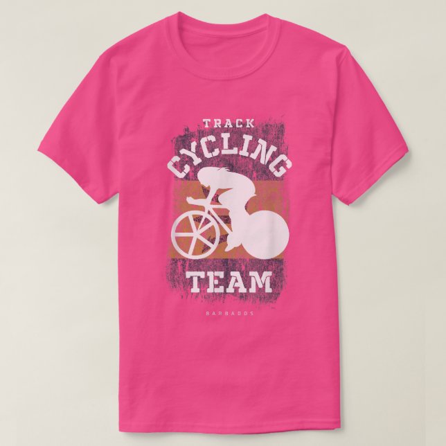 Camiseta Ciclismo en pista femenino Barbados Ciclo de veloc (Diseño del anverso)
