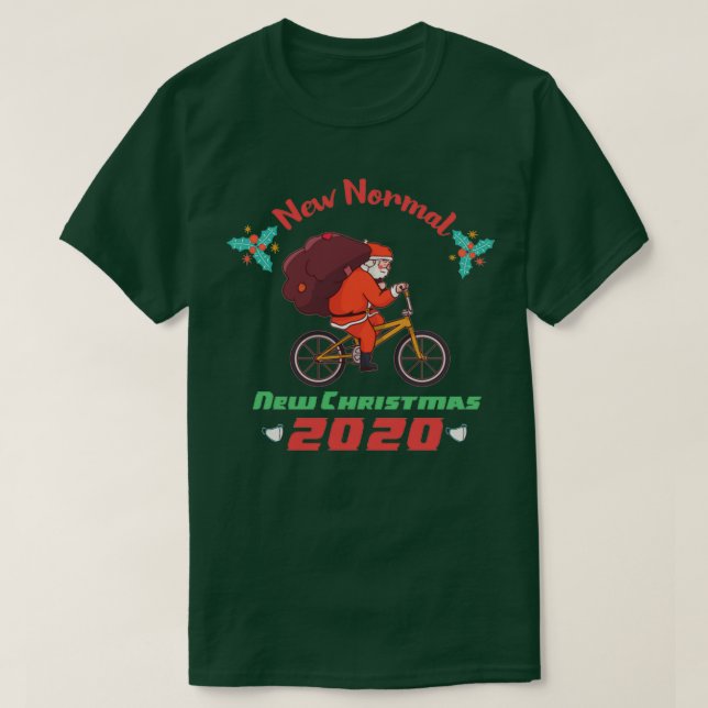 Camiseta Ciclismo en Santa 2020 Navidades divertidos de Nav (Diseño del anverso)