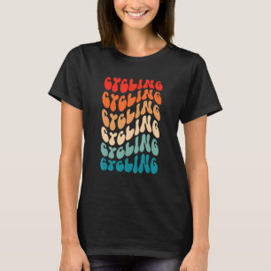 Camiseta Ciclismo groovy para mujeres Chicas retro hippie d
