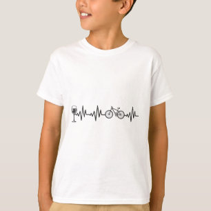 Camiseta Ciclismo Latido del Corazón Vino Montaña Bicicleta