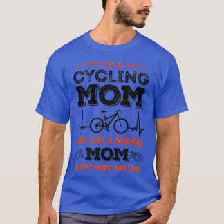 Camiseta Ciclismo Mamá Heartbeat Awesome Cycle Gift