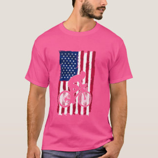 Camiseta Ciclismo patriótico 4 de julio Cy con bandera esta