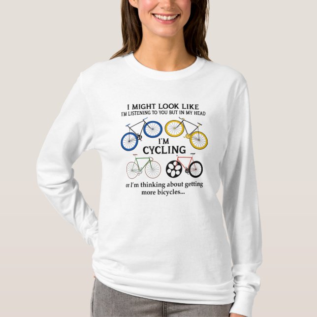 Camiseta Ciclismo Podría Parecer Que Te Escucho (Anverso)