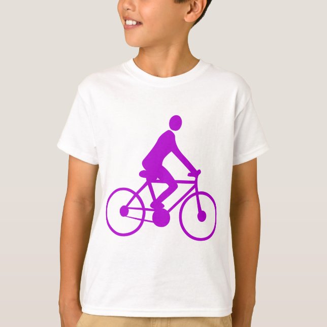 Camiseta Ciclismo - Púrpura (Anverso)