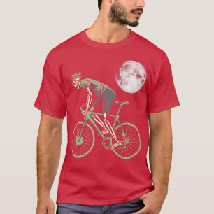 Camiseta Ciclismo retro muerto en Skeleton Road en biciclet