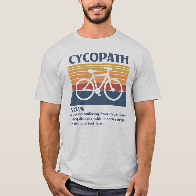 Camiseta Ciclismo retroviral de definición de ciclomotor (Anverso)