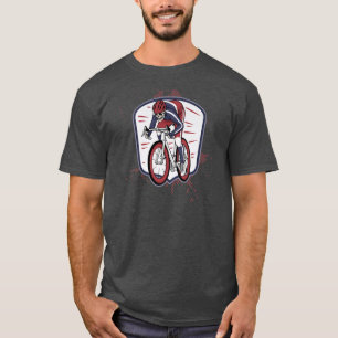 Camiseta Ciclismo Skeleton Riding Bike Road Carreras 